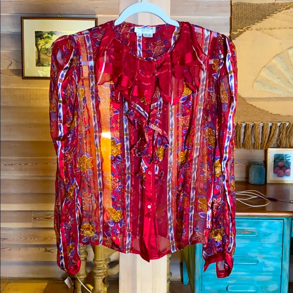 1970s Vintage Silk Blouse